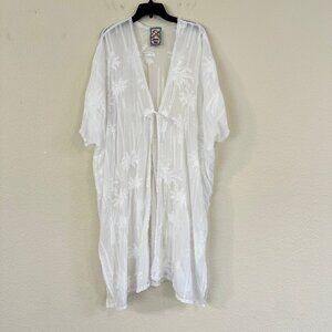 Johnny Was White Swim Coverup